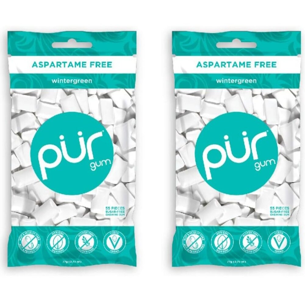 Pur Gum, 2 Bags with 55 Pieces in Each
